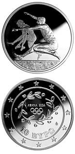 Olympische Zomerspelen Verspringen 10 euro Griekenland 2003 Proof